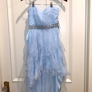 Strapless Prom/Dress-Up Gown with Stone Sequins
